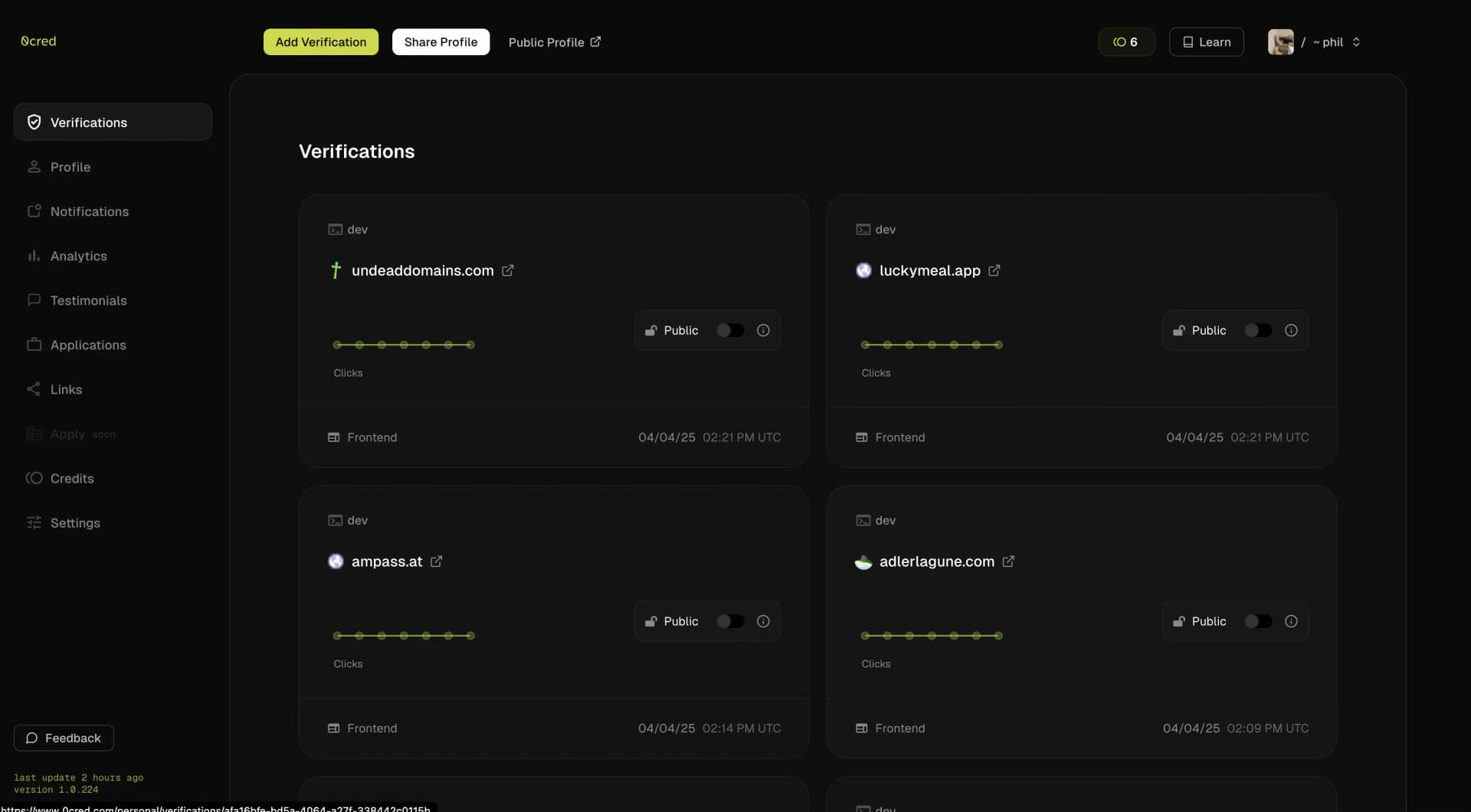 Employer Interface