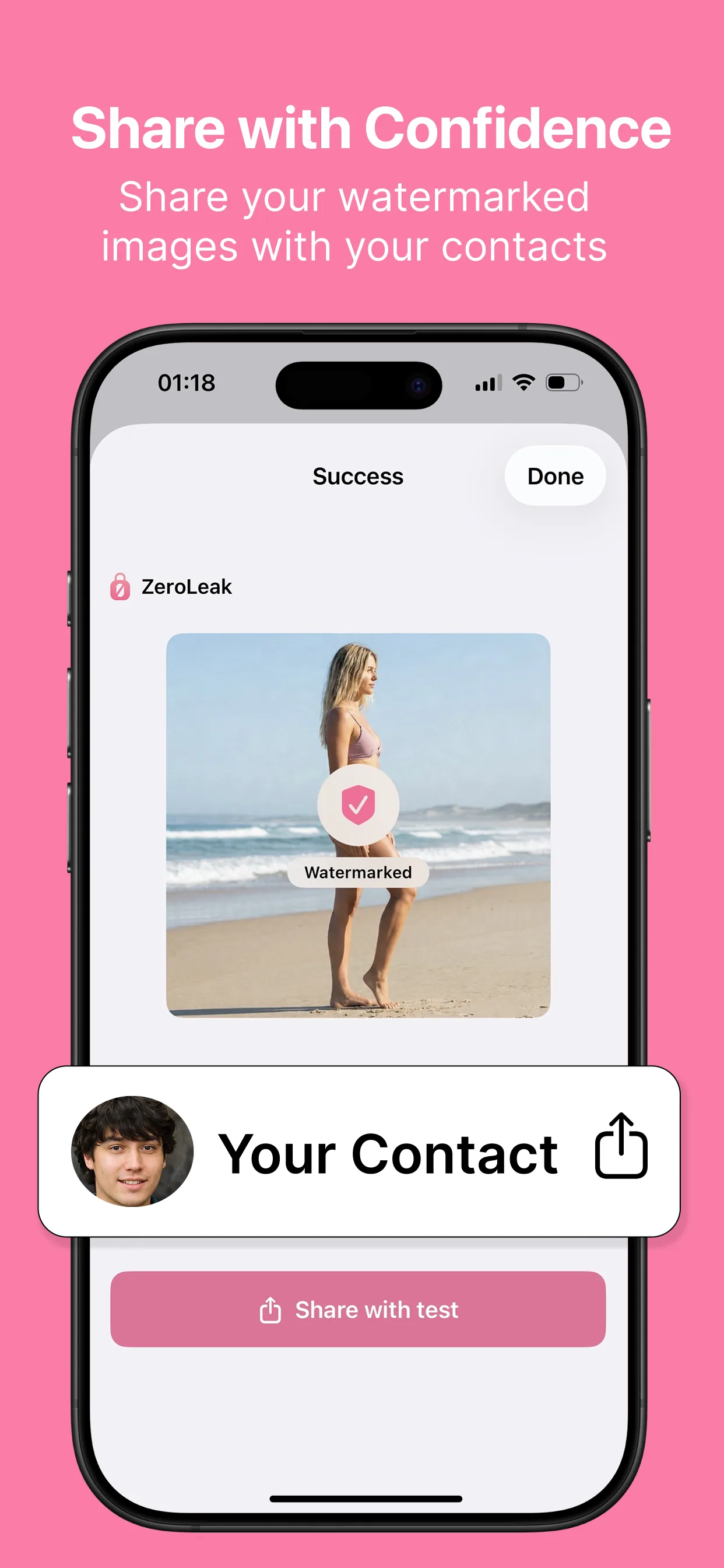 ZeroLeak share image step